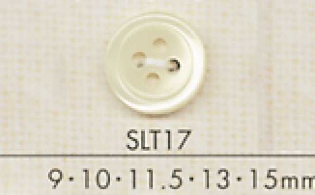 SLT17 DAIYA BUTTONS Muschelartiger Polyesterknopf