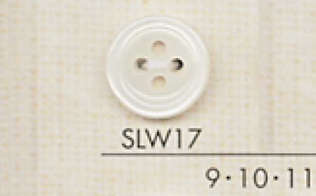 SLW17 DAIYA BUTTONS Polyesterknopf in Muscheloptik