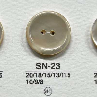 SN23 Natürliches Material Takase-Muschel Zweiloch-Glanzknopf