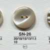 SN26 Naturmaterial Takase-Muschel Zweiloch-Glanzknopf