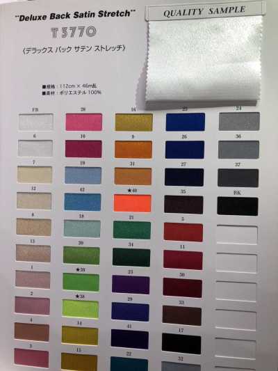 T3770 Luxus Stretch-Backsatin