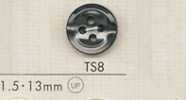 TS8 DAIYA BUTTONS Schalenoptik-Polyesterknopf