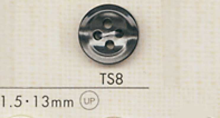 TS8 DAIYA BUTTONS Schalenoptik-Polyesterknopf