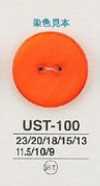 UST100 Natürliche Materialien, Die Zwei Löcher Shell Shell Button Färben