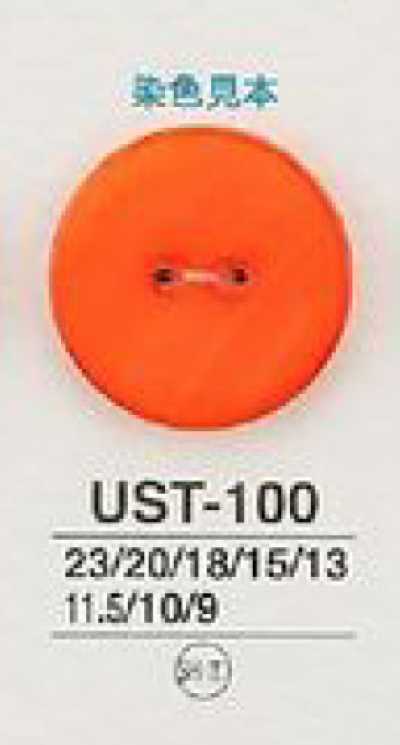 UST100 Naturmaterial gefärbter 2-Loch-Muschelknopf