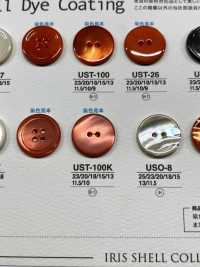 UST17K Natürliche Materialien, Die Vier Loch-Muschel-Muschel-Knopf Färben[Taste] IRIS Sub-Foto
