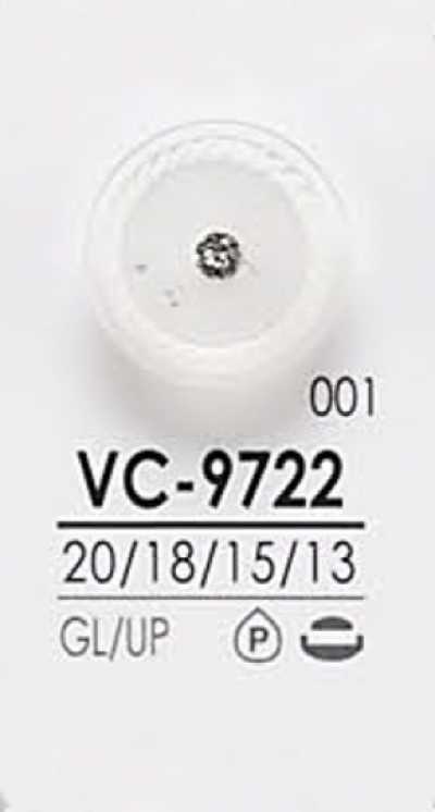 VC9722 Färbbarer Knopf im Pin-Curl-Stil mit Kristallstein