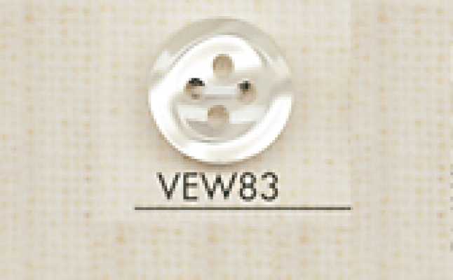 VEW83 DAIYA BUTTONS Polyesterknopf in Muscheloptik