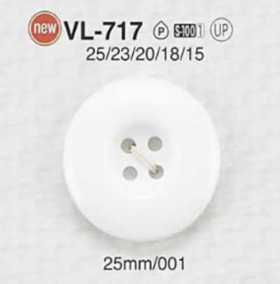 VL717 Polyesterharz-4-Loch-Knopf