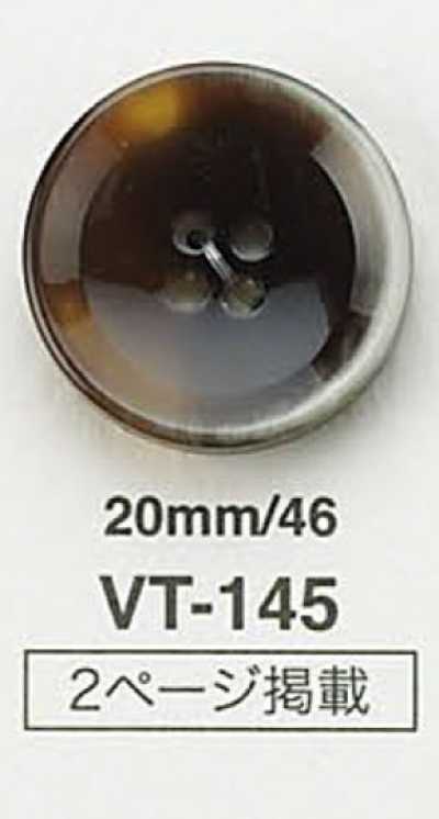 VT145 Flacher Knopf im Buffalo-Stil
