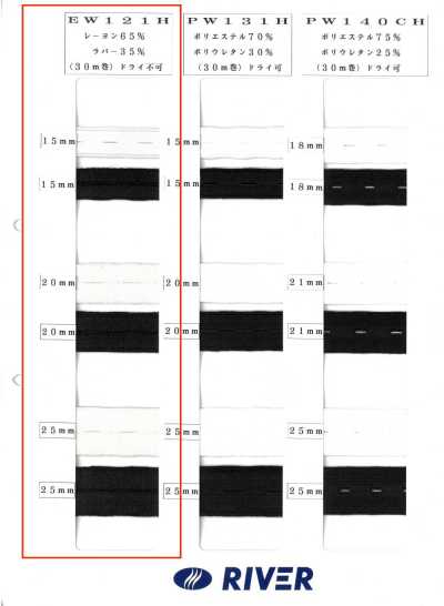 EW121H Viskose-Knopflochband