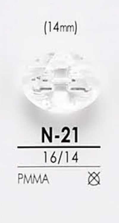 N21 Knopf mit Diamantschliff