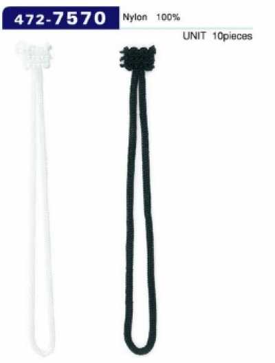 472-7570 Knopflöcher, Lily-Garn-Typ, Gesamtlänge 83 mm (10 Stk.)