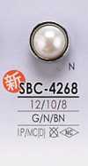 SBC4268 Perlmuttartiger Knopf
