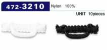 472-3210 Knopfschlaufe Wollnylon Typ Horizontal 26mm (10 Stück)