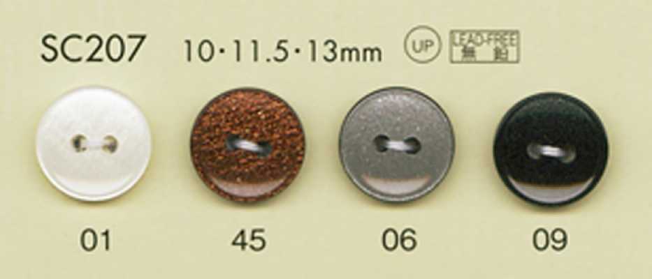 SC207 DAIYA BUTTONS stoßfeste HYPER DURABLE-Serie Polyesterknöpfe in Muscheloptik