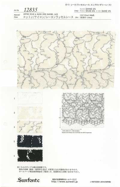 Baumwolle / Nylon / Viskose Raschelspitze