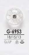 G6953 Rosa Locken-ähnlicher Kristallstein-Knopf Zum Färben