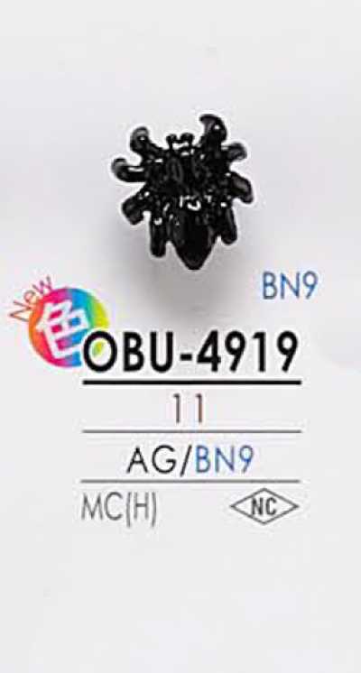 OBU4919 Käferförmiger Metallknopf