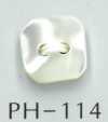 PH114 Quadratischer Muschelknopf mit 2 Löchern