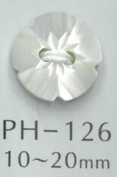 PH126 2-Loch-Blumen-Muschelknopf
