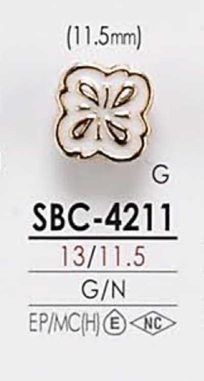 SBC4211 Metallknopf zum Färben