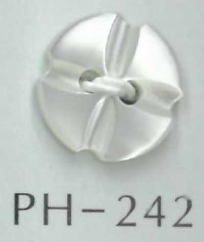 PH242 2-Loch blumenförmiger Muschelknopf