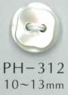 PH312 Zweiloch-Muschelknopf mit Diamantschliff