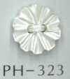 PH323 2-Loch-Blumen-Muschelknopf