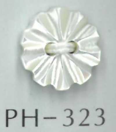 2-Loch-Blumen-Muschelknopf