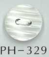 PH329 Gestreifter Muschelknopf Mit 2 Löchern