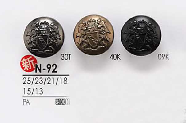 N92 Metallknopf