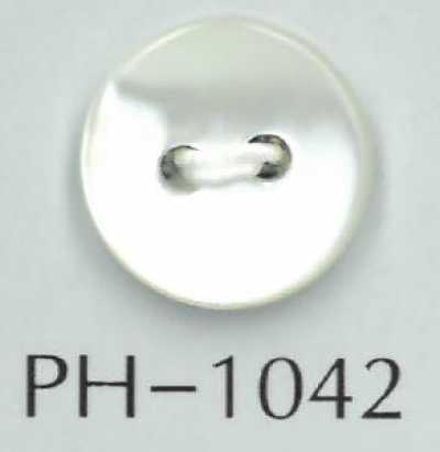 PH1042 2-Loch 2 mm dicker flacher Muschelknopf