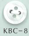 KBC-8 BIANCO SHELL 4-Loch-Mitte Hohlschalenknopf