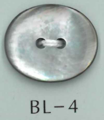 BL-4 Ovaler 2-Loch-Muschelknopf