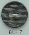 BL-7 2-Loch-Knopf mit geschnitztem Muster aus Naturmuschel