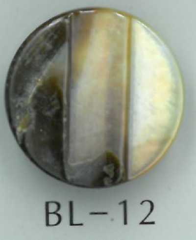 BL-12 Muschelknopf mit abgestuftem Steg