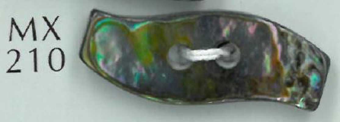 MX210 2-Loch Duffle-Kurven-Muschelknopf