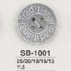 SB1001 Schwarzer Perlmutt-Muschelknopf mit 4 Löchern