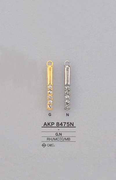 AKP8475N Strass-Zylinder-Reißverschlussanhänger (Zuglasche)