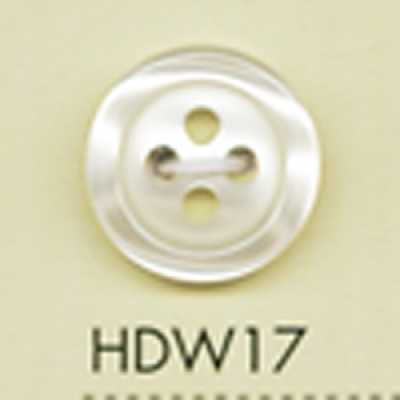 HDW17 DAIYA BUTTONS Stoßfeste HYPER DURABLE Serie Polyesterknopf mit Perlmuttoptik