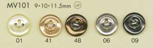 MV101 DAIYA BUTTONS Polyesterknopf in Perlmuttoptik