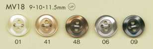 MV18 DAIYA BUTTONS Muschel-Polyesterknöpfe