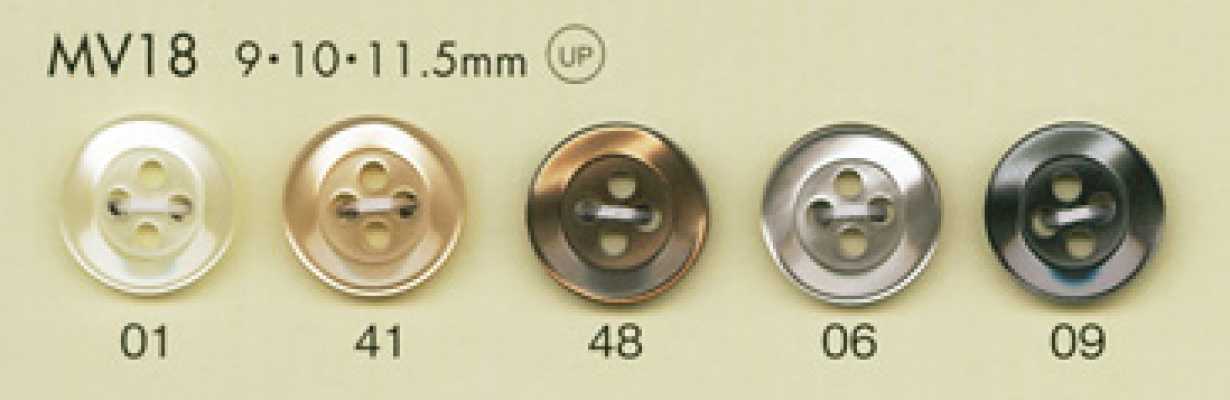 MV18 DAIYA BUTTONS Polyesterknopf in Perlmuttoptik