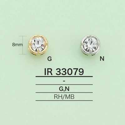 IR33079 Runder Anhänger mit Strasssteinen