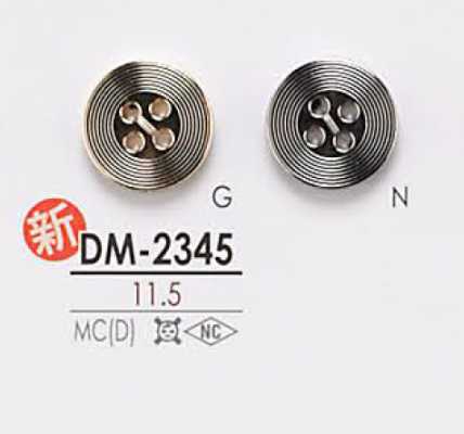 DM2345 4-Loch-Metallknopf