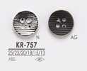KR757 4-Loch-Metallknopf