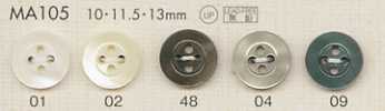 MA105 DAIYA BUTTONS Schalenoptik-Polyesterknopf