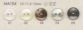 MA104 DAIYA BUTTONS Polyesterknöpfe in Perlmuttoptik
