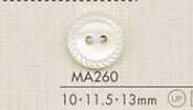MA260 DAIYA BUTTONS Polyesterknopf in Muscheloptik